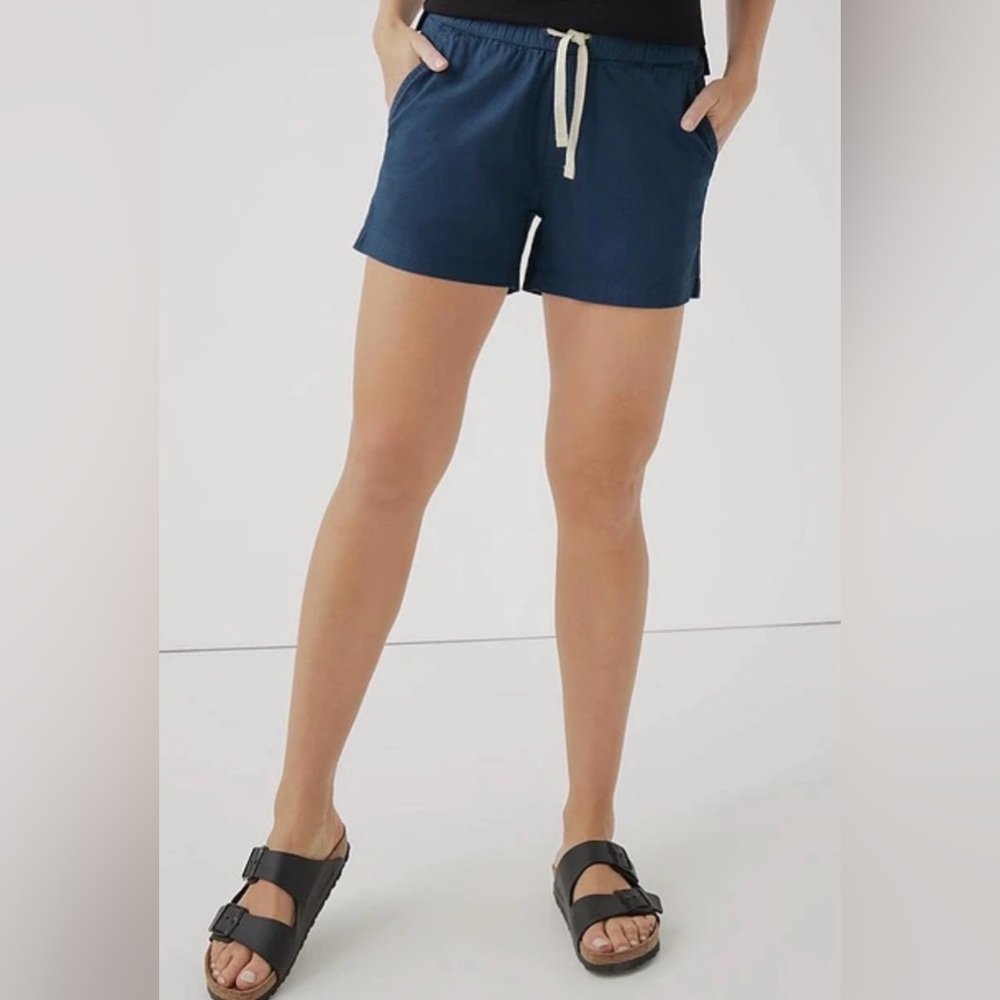 Pact Women's Dark Blue Athletic Shorts